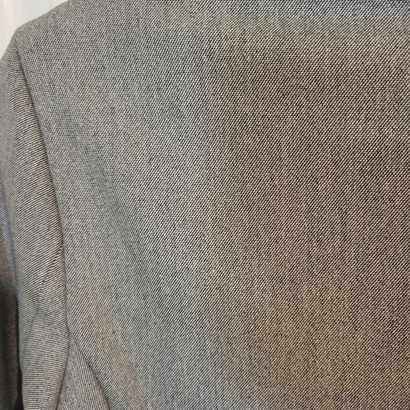 NWT Express Notch Collar Single Button Gray Black Fitted Blazer Size 2 - Picture 7 of 10